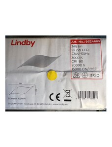 Lindby Lindby - LED Nástěnné svítidlo SALKA 2xLED/2W/230V LW1271