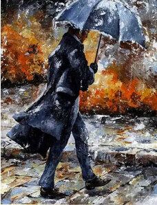 Gaira Malování podle čísel Muž pod deštníkem M301