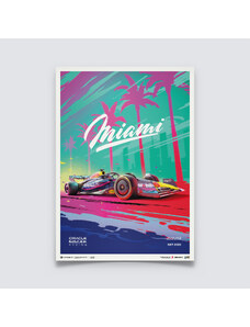 Automobilist Posters | Oracle Red Bull Racing - Miami - 2023, Limited Edition of 500, 50 x 70 cm