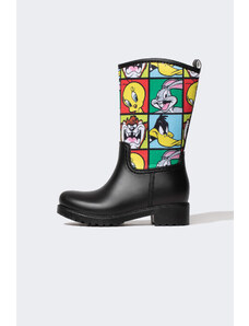 DEFACTO Looney Tunes Licensed Faux Leather Thick Sole Boots