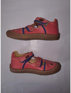 KTR barefoot letní sandálky KENY 01 růžová/modrá