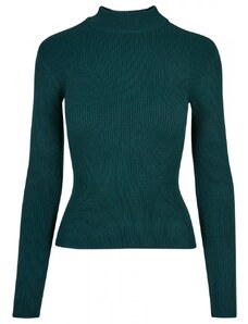 URBAN CLASSICS Ladies Rib Knit Turtelneck Sweater - jasper