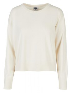 URBAN CLASSICS Ladies EcoVero Oversized Basic Sweater - whitesand