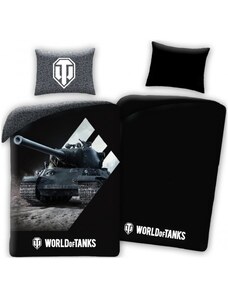 Halantex Bavlněné ložní povlečení World of Tanks - se svítícím efektem - 100% bavlna - 70 x 90 cm + 140 x 200 cm