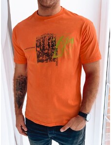 Buďchlap Oranžové tričko s nápisem New York