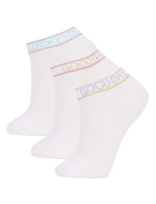 DEFACTO Girl 3-pack Cotton Booties Socks