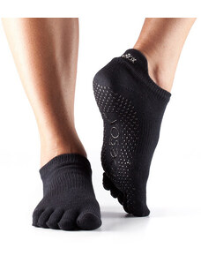 LOW RISE prstové kotníkové ponožky ToeSox - BLACK S