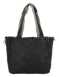 Dámská kabelka přes rameno černo/šedá - Paolo bags Ukina černá