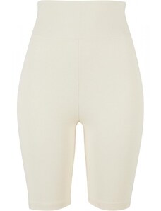 URBAN CLASSICS Ladies High Waist Cycle Shorts - whitesand