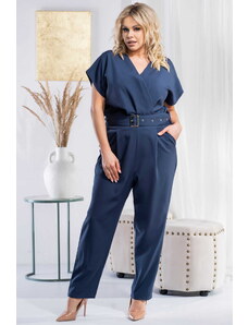 Karko Woman's Jumpsuit Q298 Navy Blue