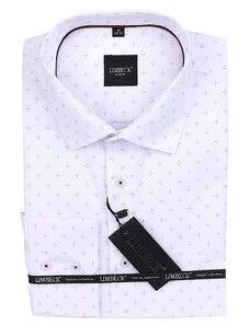 Limbeck bílá košile s jemným vzorem