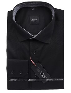 Limbeck černá košile s šedými doplňky