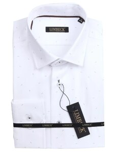 Limbeck bílá košile s jemnými prvky