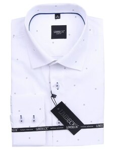 Limbeck bílá košile s modrými prvky