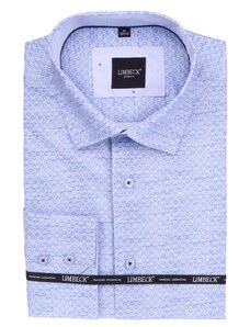 Limbeck modrá košile s jemným vzorem