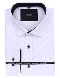Limbeck bílá košile s tmavými doplňky