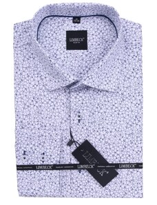 Limbeck bílomodrá košile s jemným vzorem