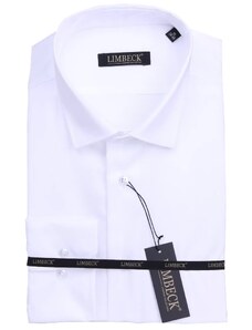 Limbeck bílá jednobarevná košile