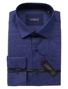 Limbeck tmavě modrá košile s texturou