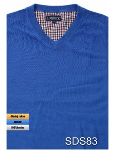 Limbeck azurově modrý pánský svetr