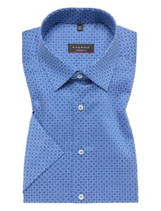 Košile Eterna Modern Fit "Print" s krátkým rukávem - modrá 4106_14C18P