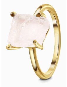 Sylviene Magic Pozlacený prsten Raw Petite Růženín