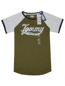 Tommy Hilfiger dámské tričko s krátkým rukávem Iconic Wave multi