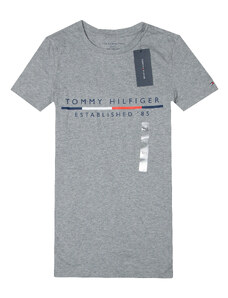 Tommy Hilfiger dámské tričko s krátkým rukávem Iconic šedé