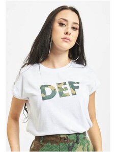 Bílé tričko s podpisem DEF