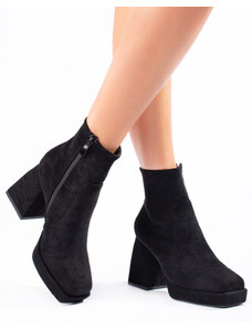 Women's ankle boots on a wide post Shelvt black