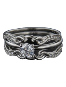 AMIATEX Stříbrný prsten 49581