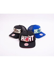 Kšiltovka Mitchell & Ness NBA Billboard Trucker Snapback Hwc Miami Heat Black