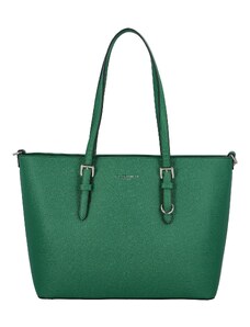 Flora&Co Pevná a stylová dámská koženková kabelka Lendy, zelená