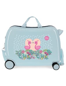 Dětský kufřík na kolečkách - odražedlo - ROLL ROAD PELICAN LOVE - 34L