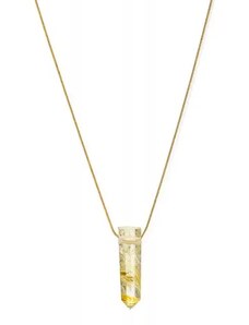 Rutilový křišťál náhrdelník pro ženy - Zlatá Trimakasi