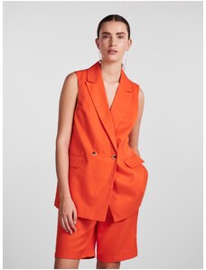 Oranžová dámská vesta Pieces Tally - Dámské