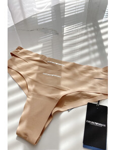 Emporio Armani Underwear Emporio Armani Microfiber bezešvé brazilky 2-balení - tělová, tělová