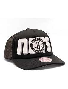 Kšiltovka Mitchell & Ness NBA Billboard Trucker Snapback Brooklyn Nets Black