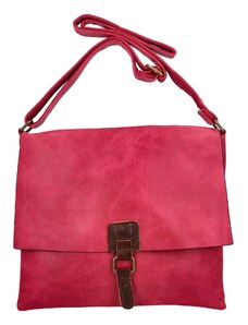 Dámská koženková crossbody růžová - Paolo Bags Ludmila růžová