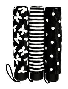 Falconetti Black & White skládací mini deštník