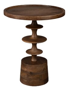 Hnědý mangový odkládací stolek DUTCHBONE CATH 46 cm