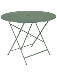 Kaktusově zelený kovový skládací stůl Fermob Bistro Ø 96 cm