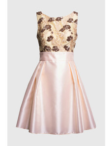 Růžové šaty s výšivkou Sandro Ferrone
