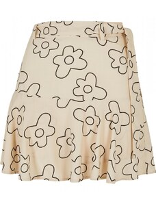 URBAN CLASSICS Ladies Viscose Mini Skirt - softseagrassflower