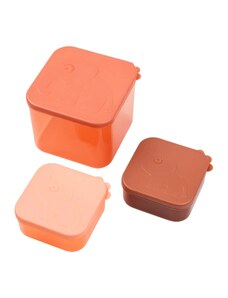 Sada oranžových plastových potravinových boxů Done by Deer Elphee L