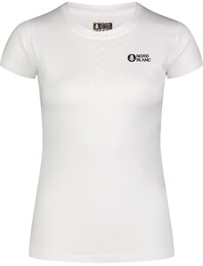 Nordblanc Bílé dámské tričko z organické bavlny MINIMALISTIC
