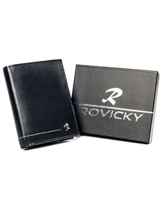 Pánská kožená peněženka Rovicky N4-CMC černá
