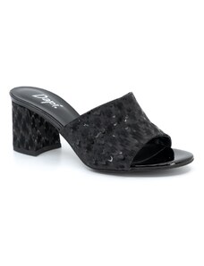 Dámské kožené pantofle Dapi černé 3D 27577