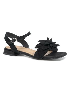 Dámské kožené sandálky Dapi černé 27616