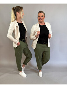 Italská móda Kalhoty COOL/KHAKI